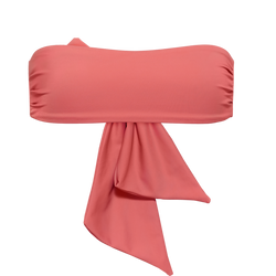 Strapless Bow-Bandeau bikini Top