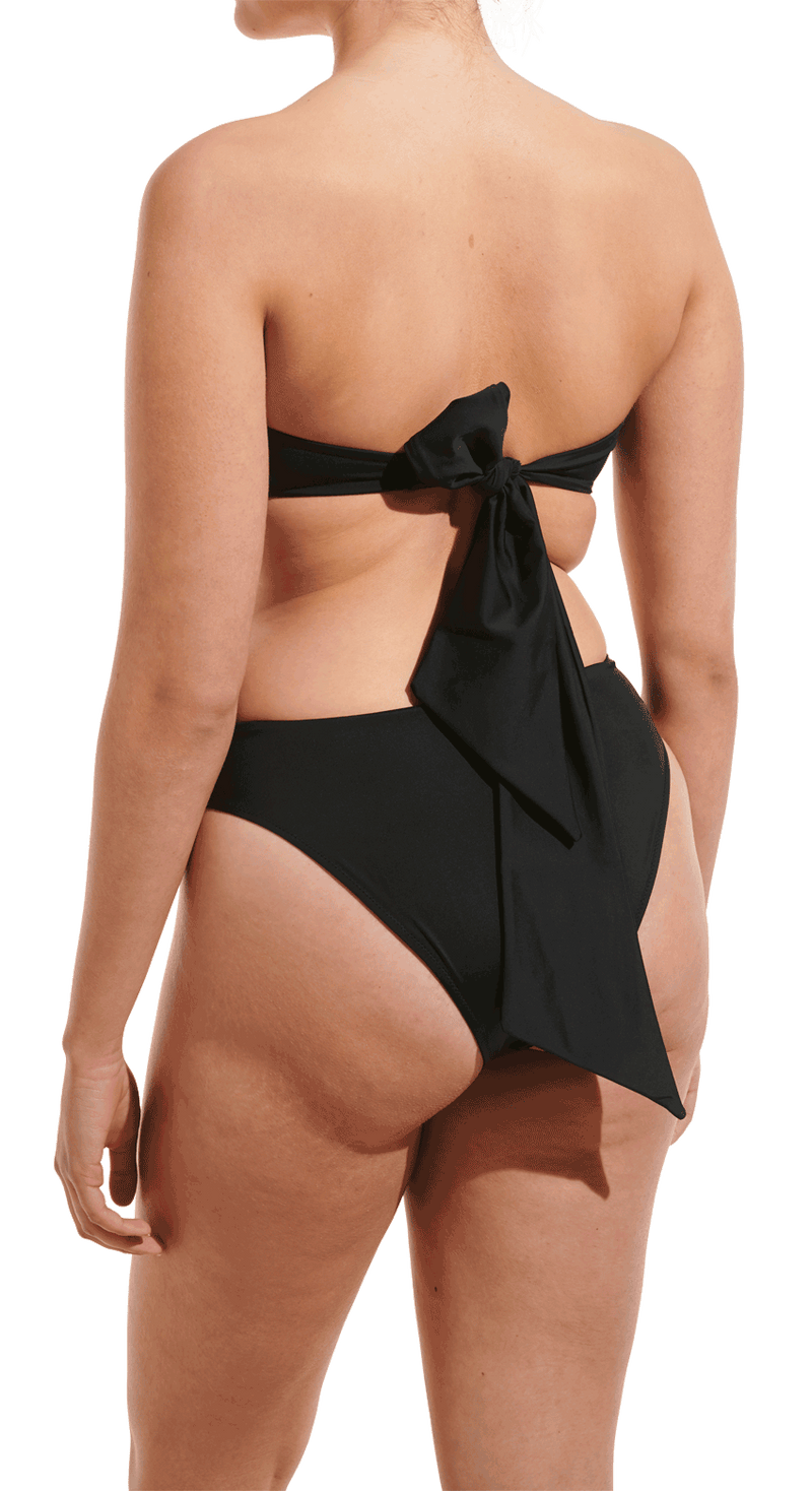 Strapless Bow-Bandeau bikini Top