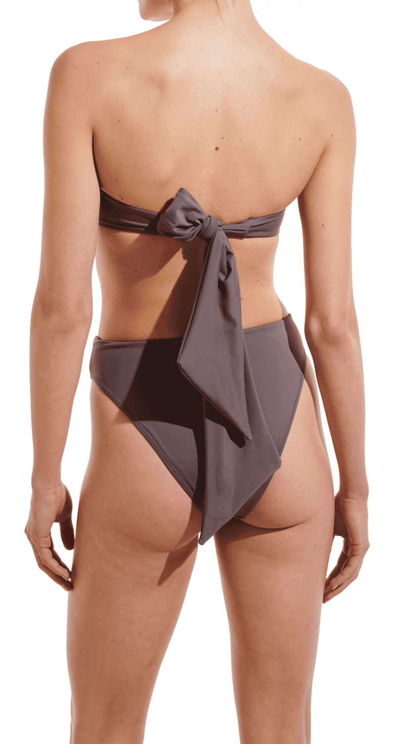 Strapless Bow-Bandeau bikini Top