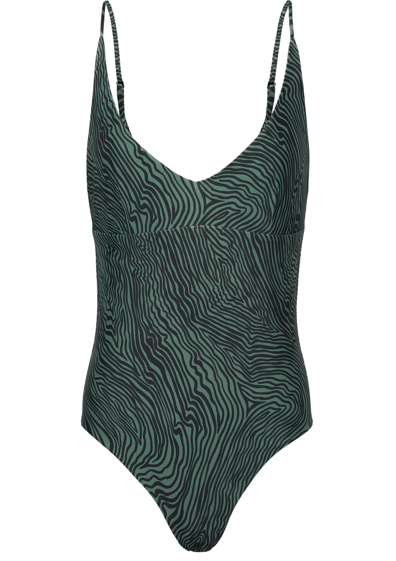 V-neck bathing suit