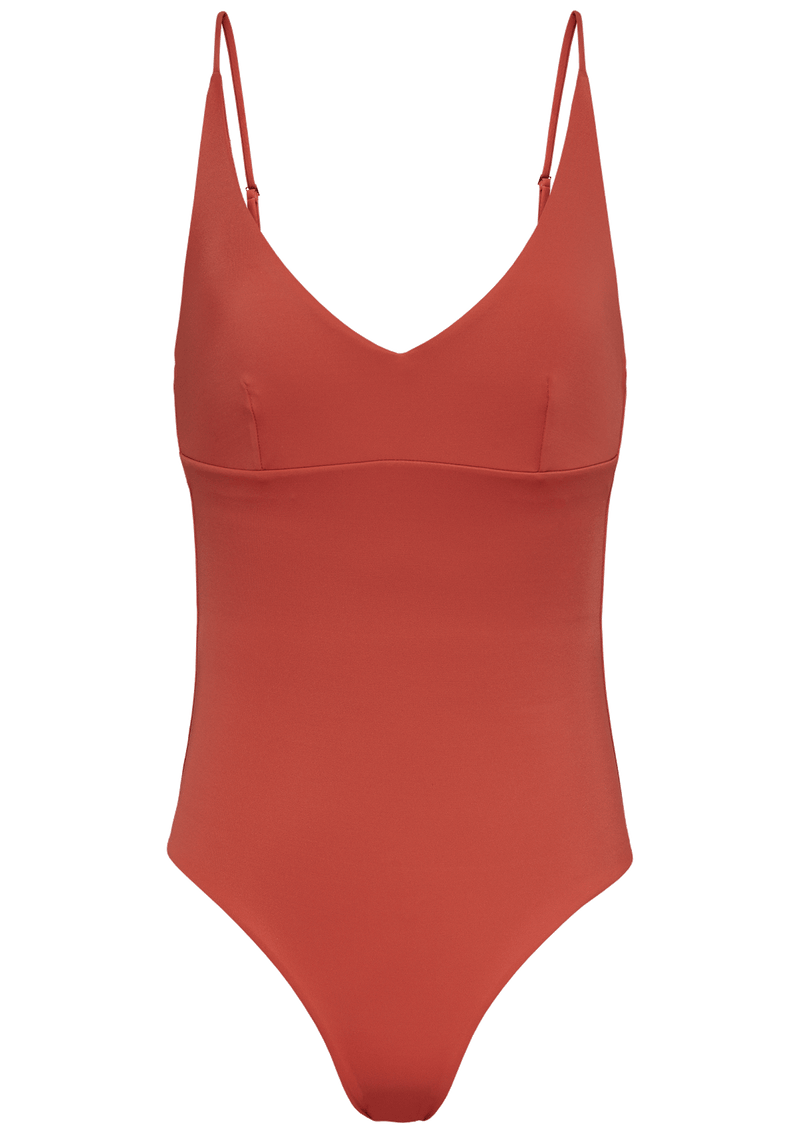 V-neck bathing suit