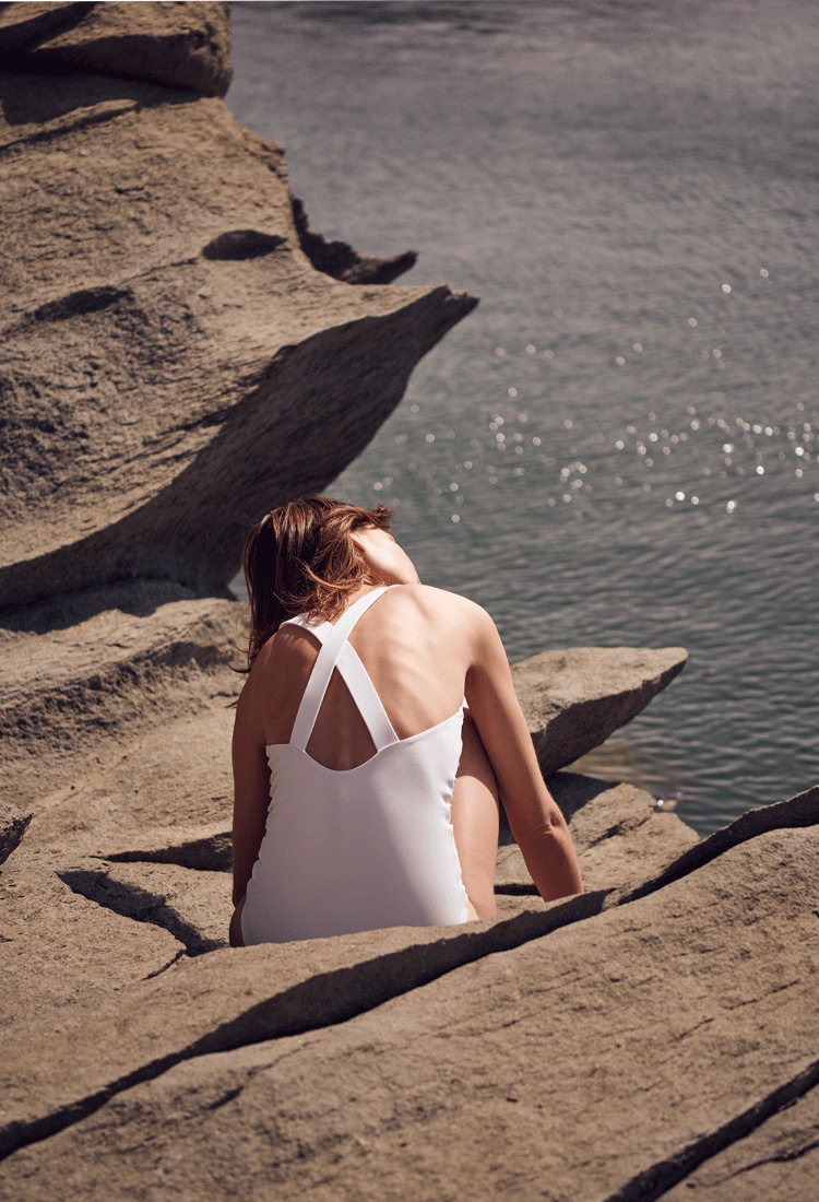 Cross Back Bathing Suit